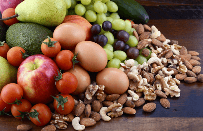 Fruit vegetable nuts